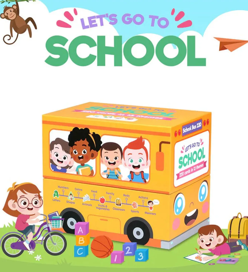 Alilo Let's Go To School In English Cards