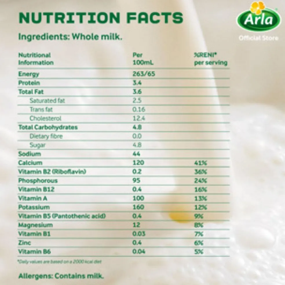 Arla Organic UHT Full Cream Milk (12x200ml)