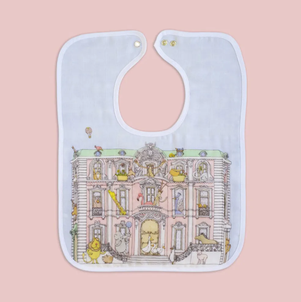Atelier Choux Large Bib - Gold Snaps