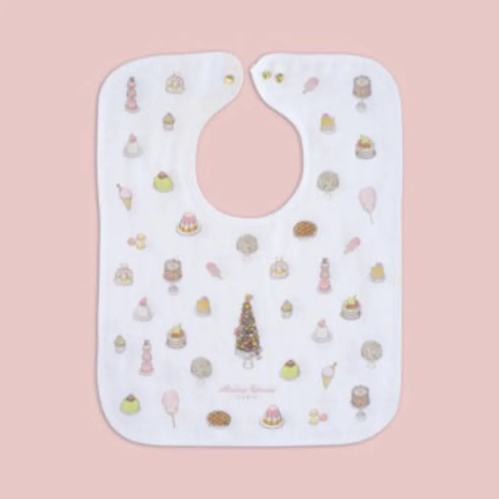 Atelier Choux Large Bib - Gold Snaps