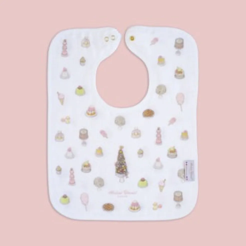 Atelier Choux Large Bib - Gold Snaps
