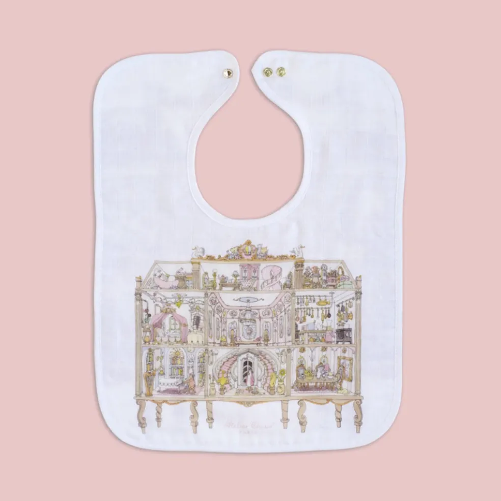 Atelier Choux Large Bib - Gold Snaps