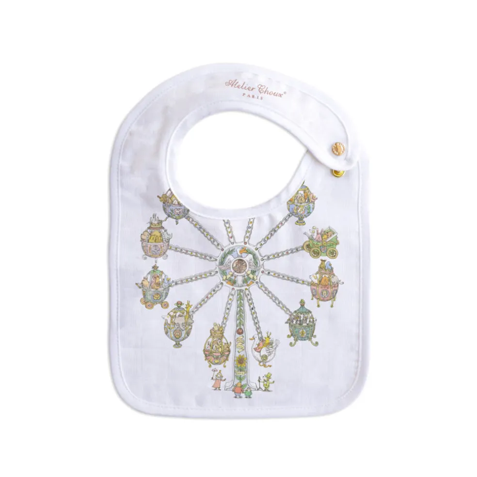 Atelier Choux Small Bib - Gold Snaps