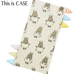 Baa Baa Sheepz Bed-Time Buddy™ Case Big Sheepz with Stripe Tag