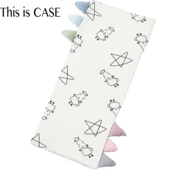 Baa Baa Sheepz Bed-Time Buddy Case Cute Big Star & Sheepz White