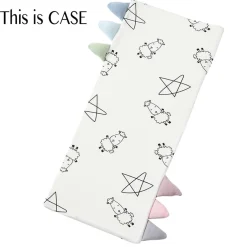Baa Baa Sheepz Bed-Time Buddy Case Cute Big Star & Sheepz White
