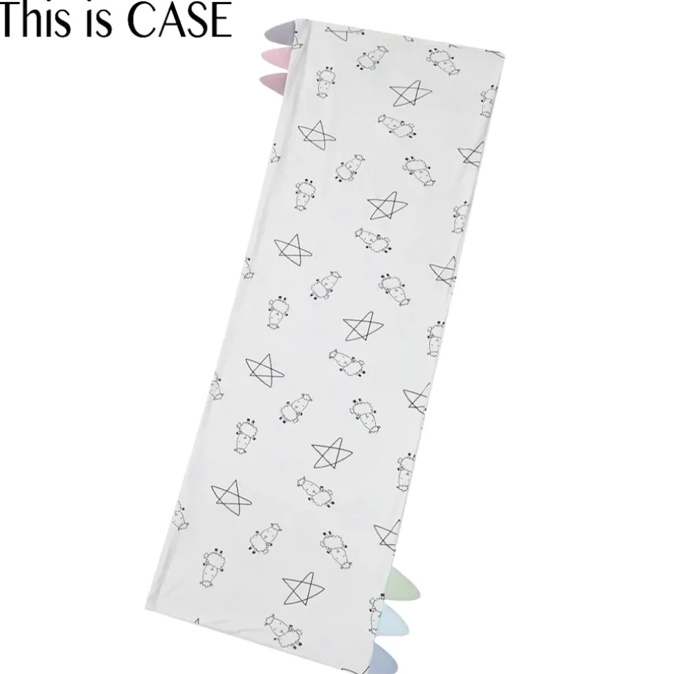Baa Baa Sheepz Bed-Time Buddy Case Cute Big Star & Sheepz White