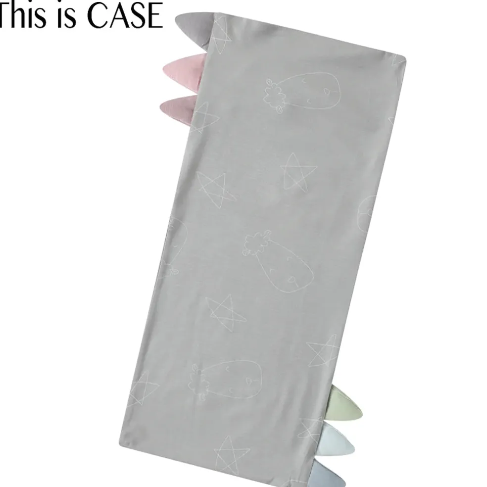 Baa Baa Sheepz Bed-Time Buddy Case Cute Big Star & Head Grey