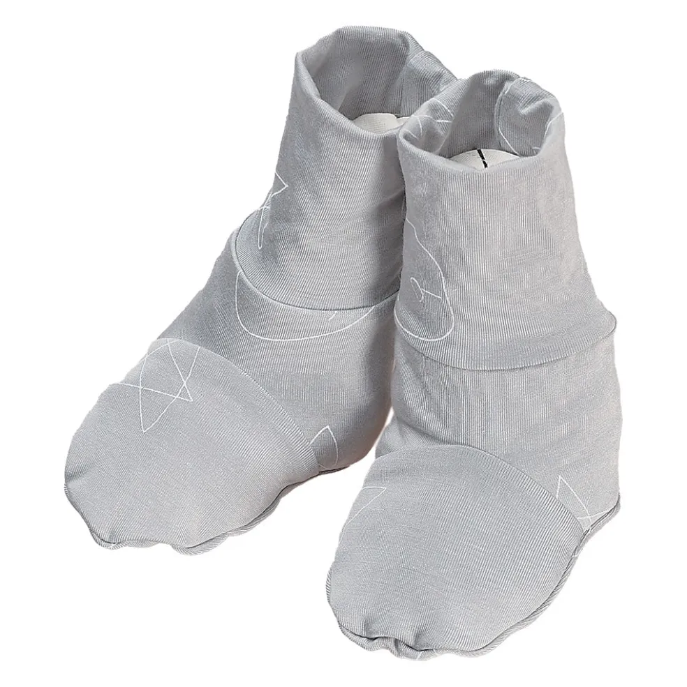 Baa Baa Sheepz Booties Cute Big Star & Head - Grey