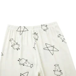 Baa Baa Sheepz Pyjamas Set Cute Big Star & Sheepz - White