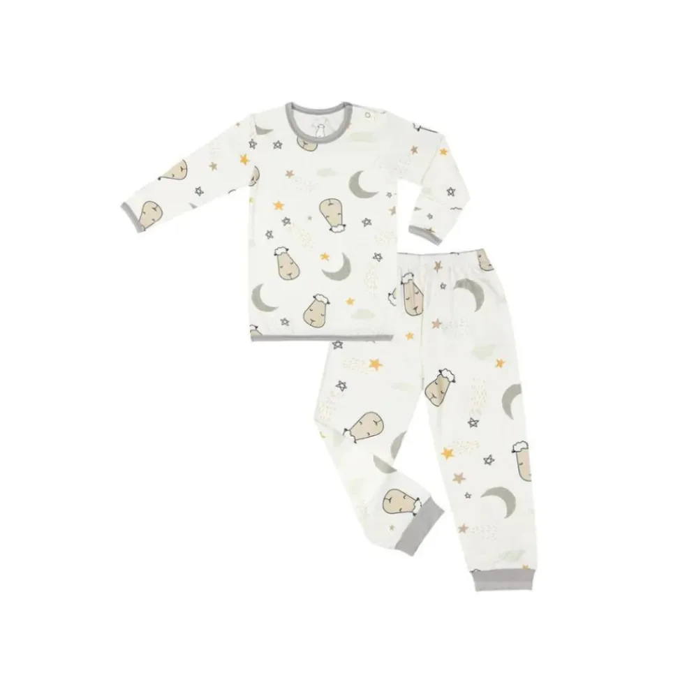 Baa Baa Sheepz Pyjamas Set Goodnight Baa Baa - White