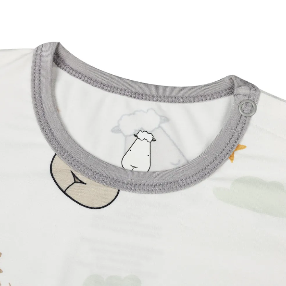 Baa Baa Sheepz Pyjamas Set Goodnight Baa Baa - White