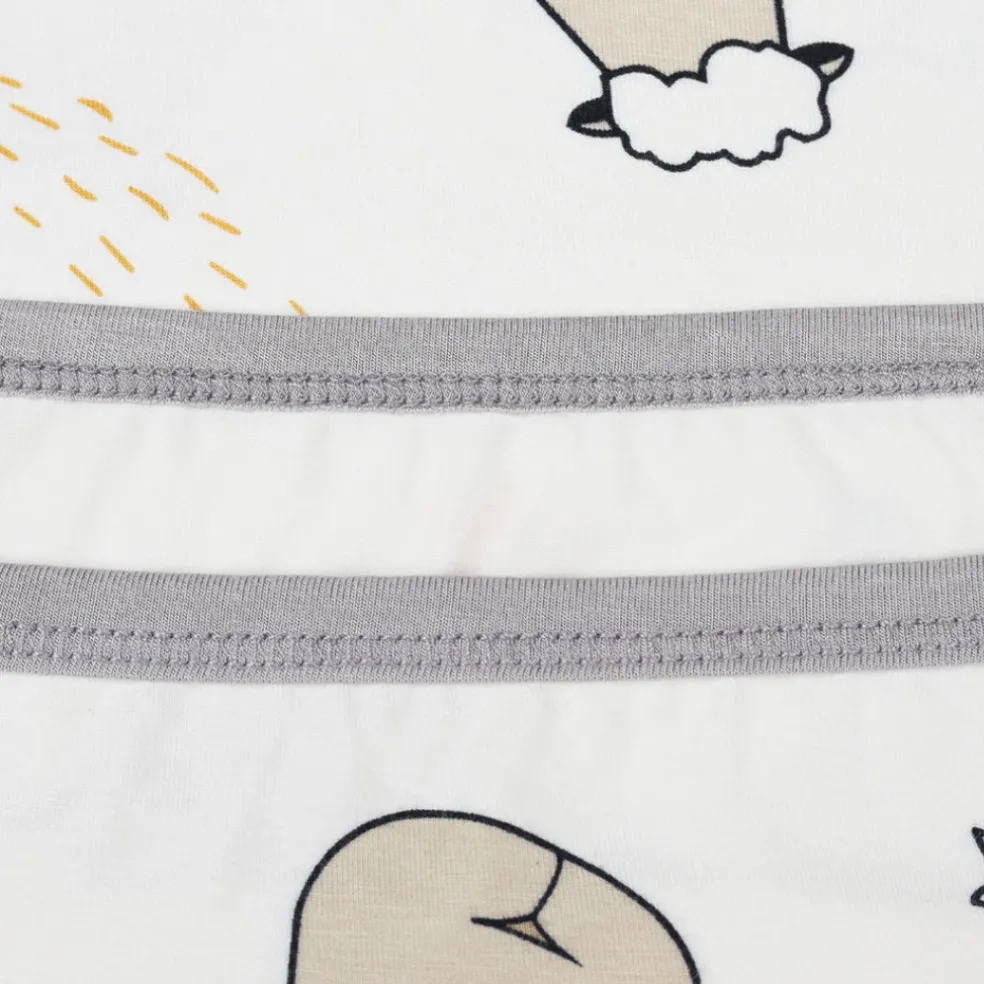 Baa Baa Sheepz Pyjamas Set Goodnight Baa Baa - White