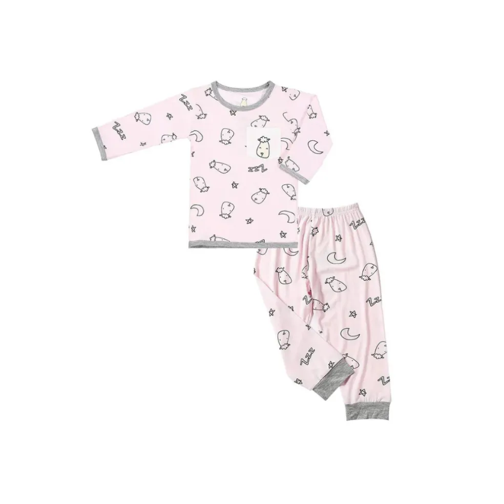Baa Baa Sheepz Pyjamas Set Sweet Dreams Baa Baa - Pink