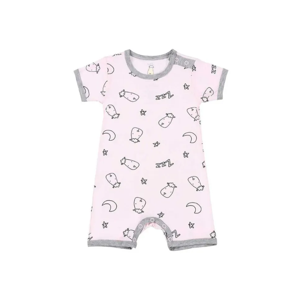 Baa Baa Sheepz Romper Short Sleeve Sweet Dreams Baa Baa - Pink
