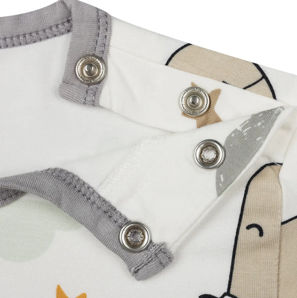 Baa Baa Sheepz Romper Short Sleeve Goodnight Baa Baa White