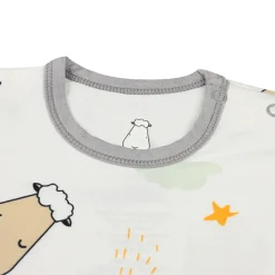Baa Baa Sheepz Romper Short Sleeve Goodnight Baa Baa White