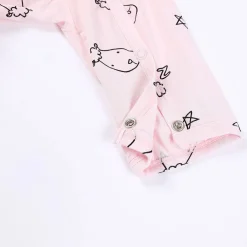 Baa Baa Sheepz Romper Side Snap Sweet Dreams Baa Baa - Pink