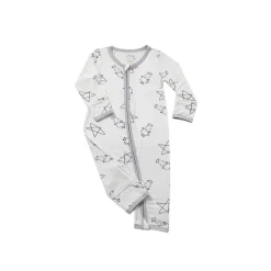 Baa Baa Sheepz Romper Zip Cute Big Star & Sheepz - White