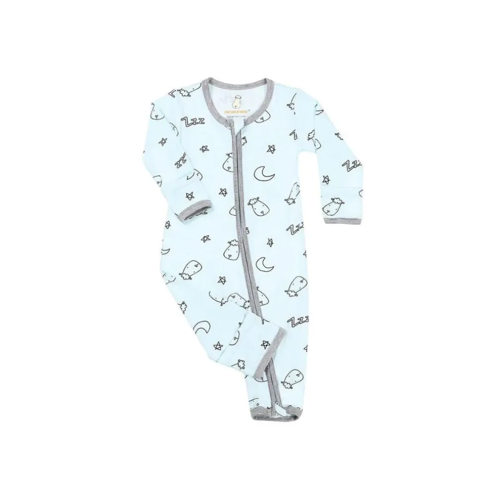 Baa Baa Sheepz Romper Zip Sweet Dreams Baa Baa - Blue