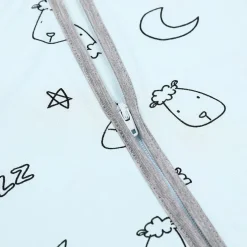 Baa Baa Sheepz Romper Zip Sweet Dreams Baa Baa - Blue