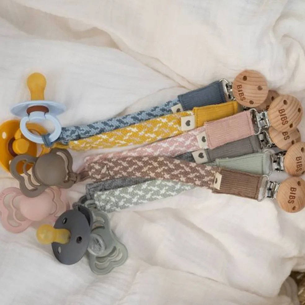BIBS Braided Pacifier Clip