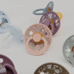 BIBS x LIBERTY Natural Rubber Latex Pacifier Twin Pack - Chamomile
