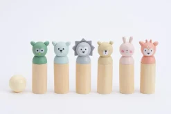 Bubble Wooden Animal Bowling Set