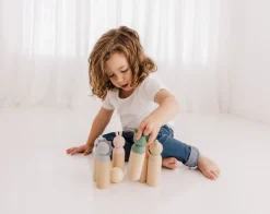 Bubble Wooden Animal Bowling Set