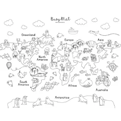 Busymat Large Placemat - World of Animals