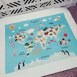 Busymat Large Placemat - World of Animals