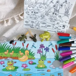 Busymat Travel Placemat - Life Cycle of a Frog