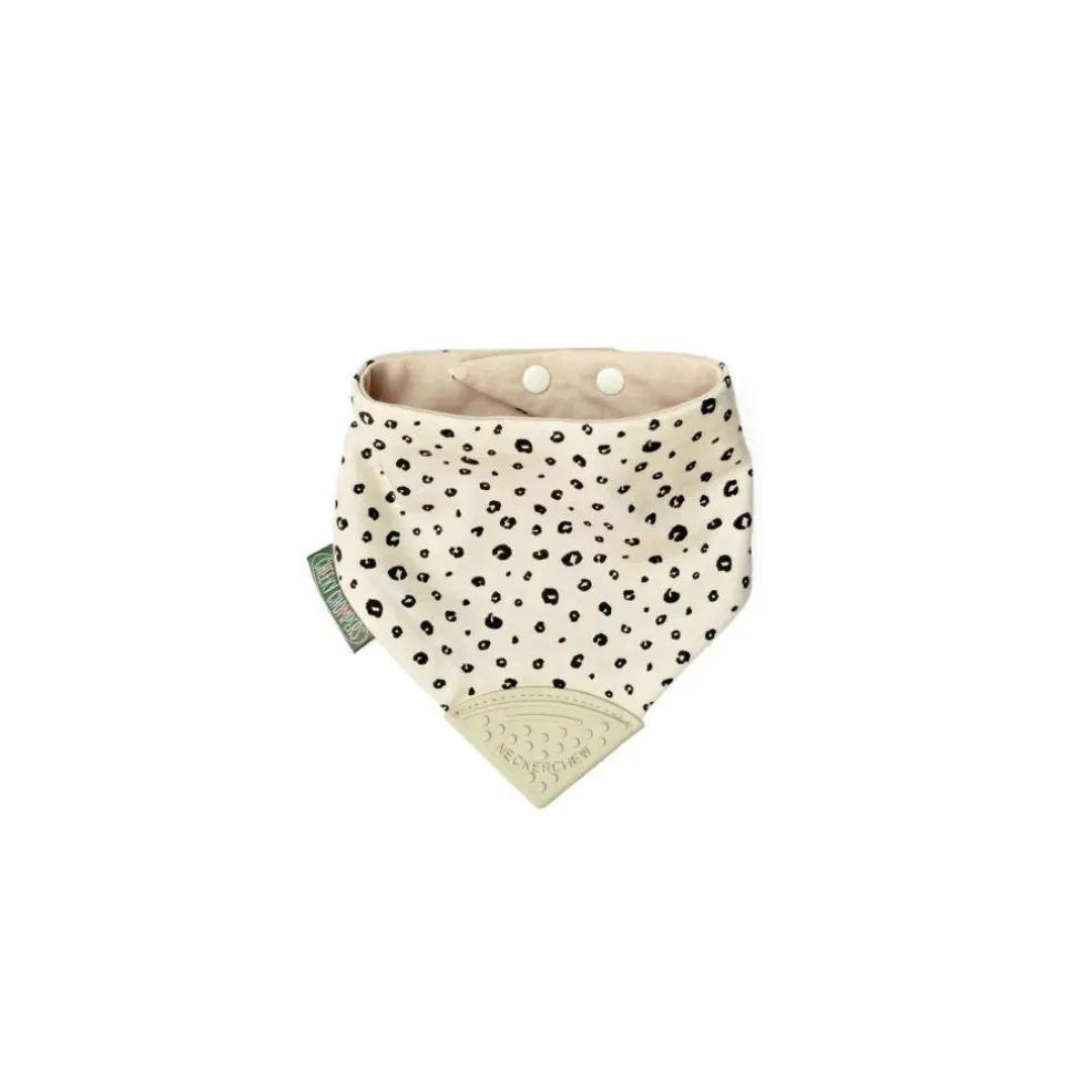 Cheeky Chompers Leopard Spot Neckerchew - Teething Dribble Bib