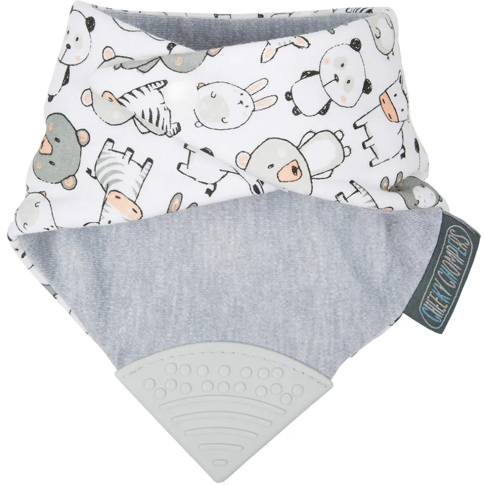 Cheeky Chompers Panda Pals Neckerchew - Teething Dribble Bib