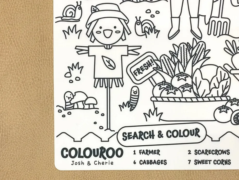 Colouroo Vegetable Farm: Search & Colour Mat