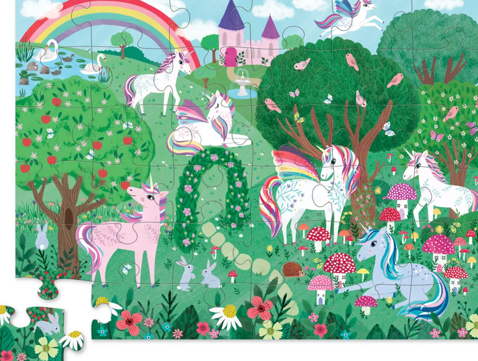 Crocodile Creek 36-pc Puzzle (Unicorn Garden)