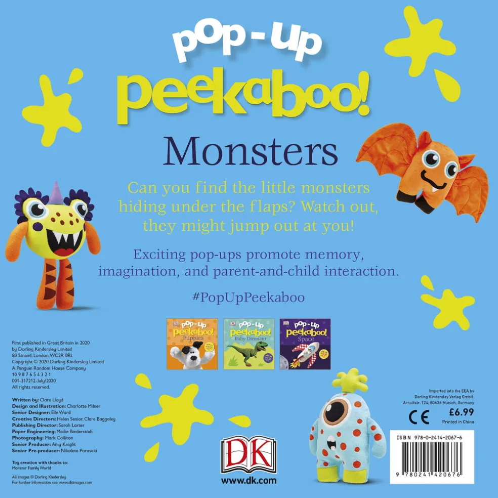 DK Books Baby Pop Up Peekaboo! Monsters