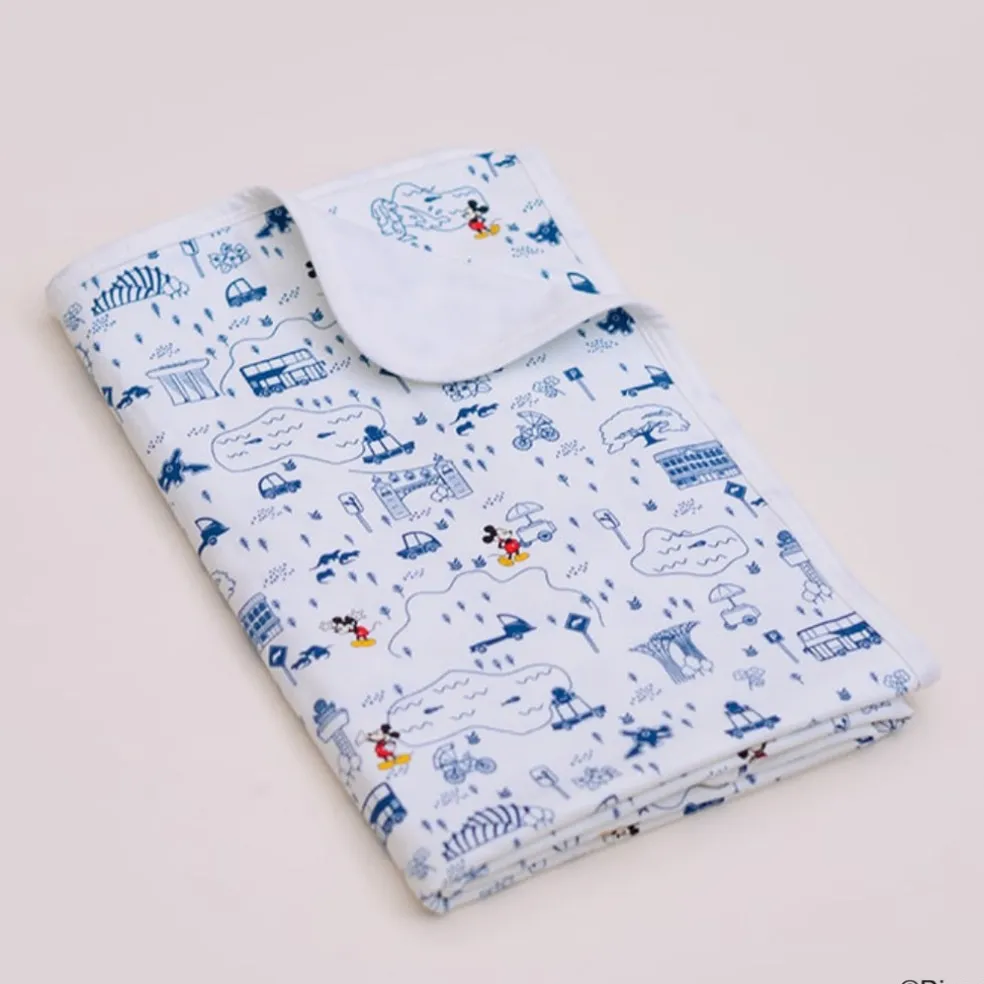 Elly Jersey Blanket - Blue Road Trip Mickey