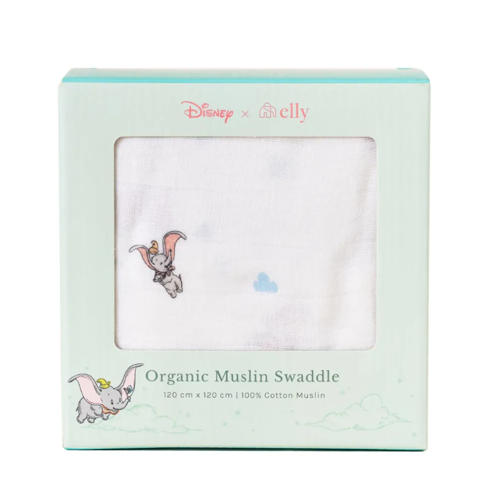 Elly Organic Cotton Swaddle - Cloud Dumbo