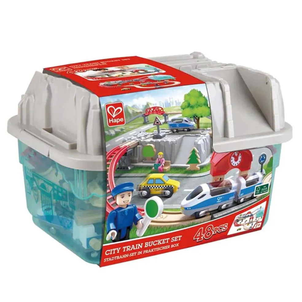 Hape Boxed City Railway Set with a Bullet Train