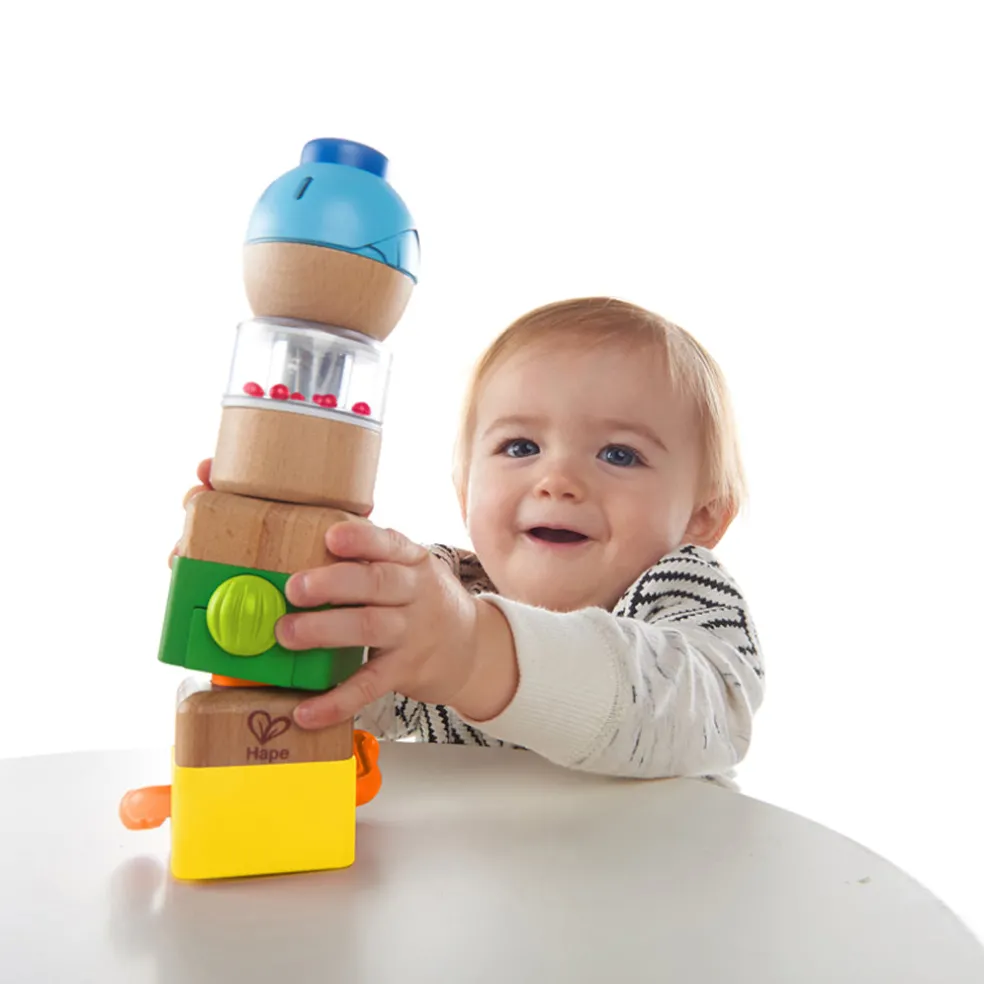 Hape Four Fundamentals Wooden Sensory Set