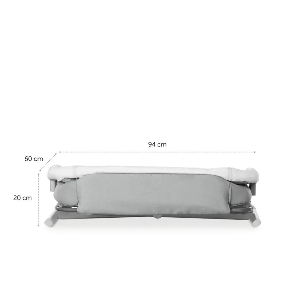 Hauck Face To Me Bedside Cot with Anti-Reflux Position & Adjustable Heights