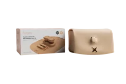 Hegen Mealtime Starter Kit with Foldable Placemat (Taupe)