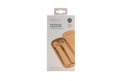 Hegen Multi-stage Fork and Spoon PPSU with Case (Taupe)