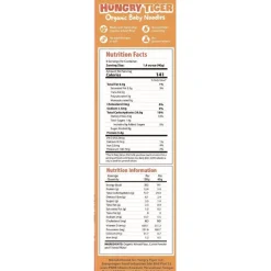 Hungry Tiger Organic Baby Noodles - Carrot