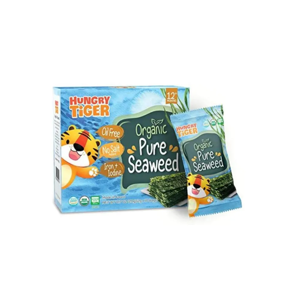 Hungry Tiger Organic Pure Seaweed Snacks