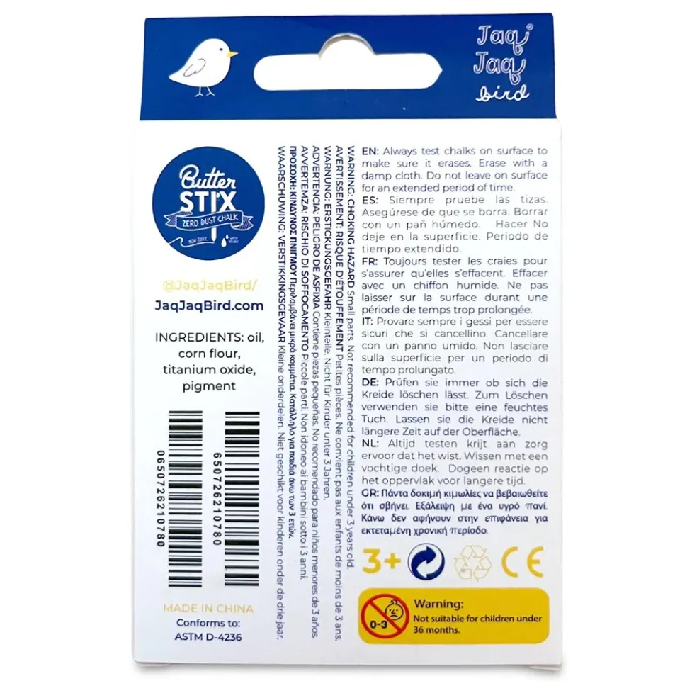 Jaq Jaq Bird 12PK Assorted Colours with Holder