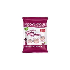 Kiddylicious Melty Buttons Raspberry & Beetroot (Multipack)