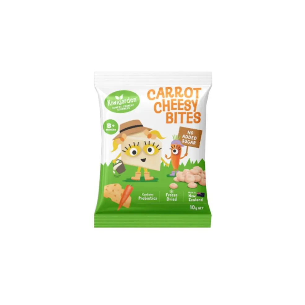 KiwiGarden Carrot Cheese bites - No added sugar 10g