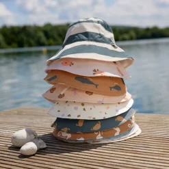 Lassig Sun Protection Bucket Hat, Coral Rose Peach